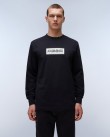 Μπλούζα Napapijri Μαύρη S-BOX LOGO LS NP0A4I3M 041-black