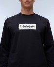 Μπλούζα Napapijri Μαύρη S-BOX LOGO LS NP0A4I3M 041-black