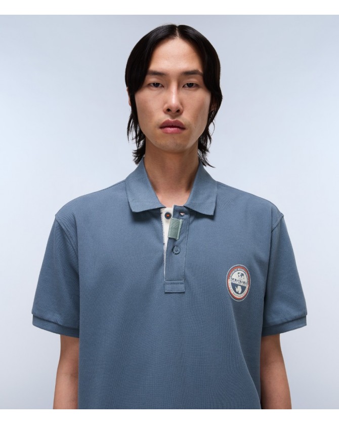 Polo t-shirt Napapijri Γκρι E-CLANIS SS NP0A4ID3-G1Y