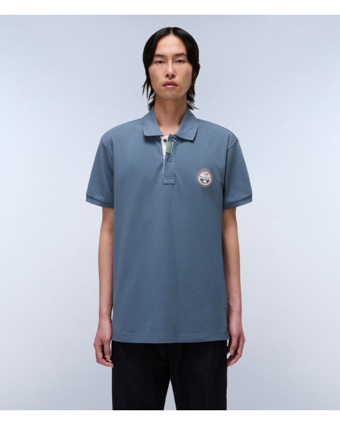 Polo t-shirt Napapijri Γκρι E-CLANIS SS NP0A4ID3-G1Y