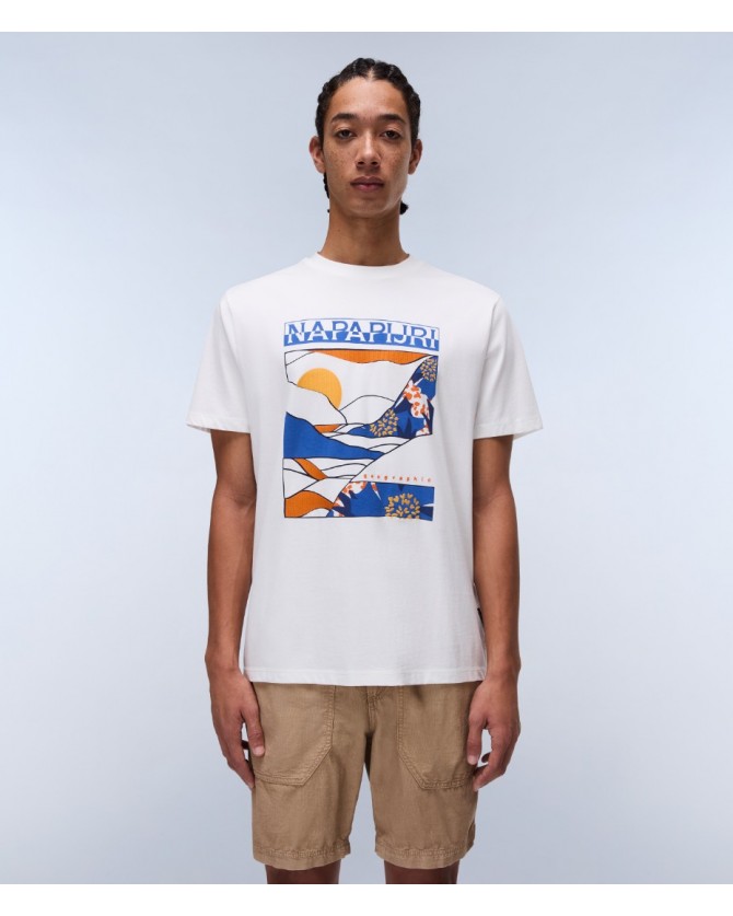 T-shirt Napapijri Λευκό VALDOR SS NP0A4IE6-206