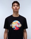 T-shirt Napapijri Μαύρο VALDOR SS NP0A4IE6-941