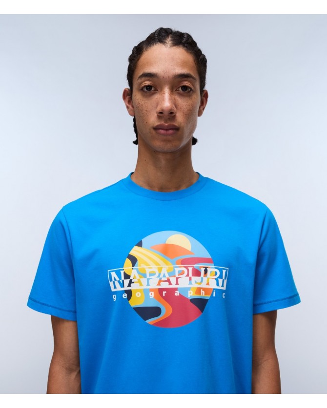 T-shirt Napapijri Σιέλ VALDOR SS NP0A4IE6-B2W