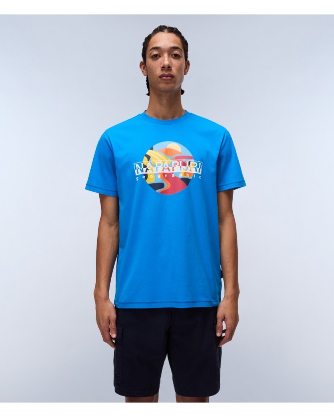 T-shirt Napapijri Σιέλ VALDOR SS NP0A4IE6-B2W