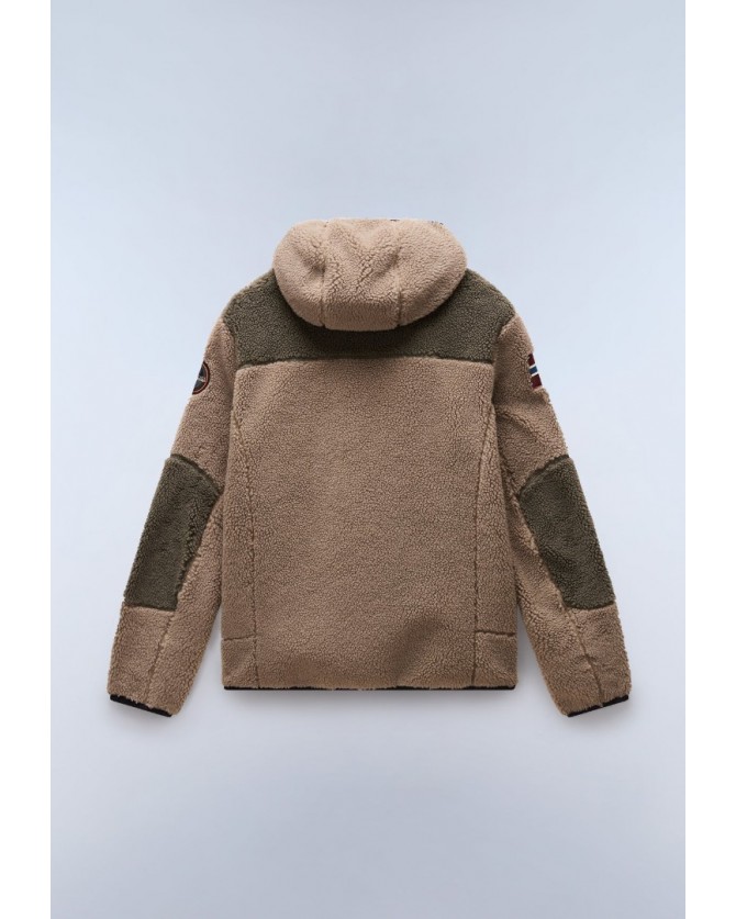 Ζακέτα Fleece Napapijri Καφέ YUPIK FZH 3 NP0A4GNS-MCD
