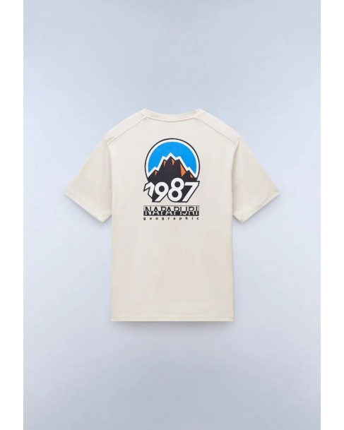 T-shirt Napapijri Εκρού S-MONTEPIANA SS NP0A88SV-N1J