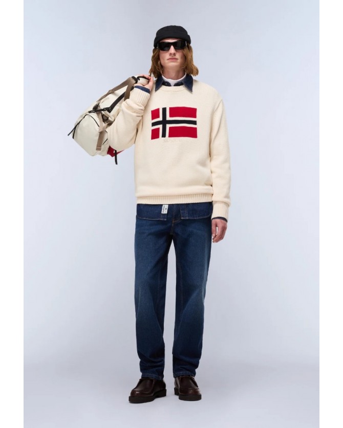 Πλεκτό Napapijri Εκρού D-MURA C NP0A891U-N1J