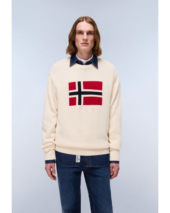 Πλεκτό Napapijri Εκρού D-MURA C NP0A891U-N1J