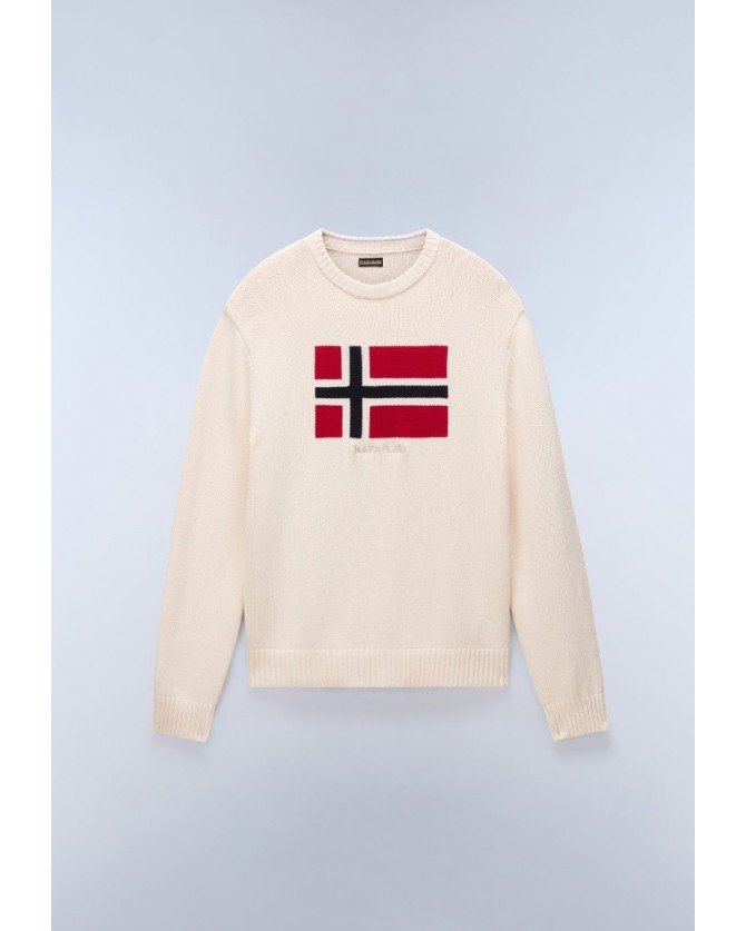 Πλεκτό Napapijri Εκρού D-MURA C NP0A891U-N1J