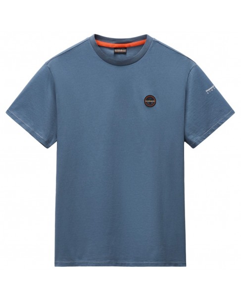 T-shirt Napapijri Πράσινο  S-BADGESS NP0A4I3N-G1Y