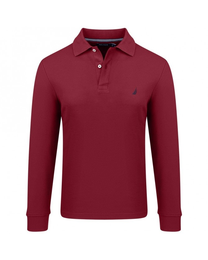 Μπλούζα polo Nautica Μπορντό