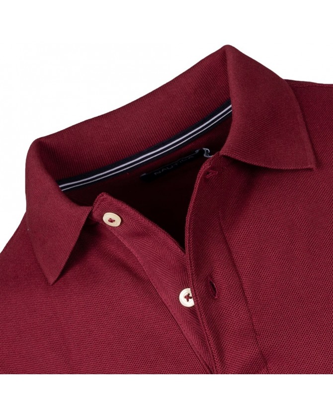 Μπλούζα polo Nautica Μπορντό