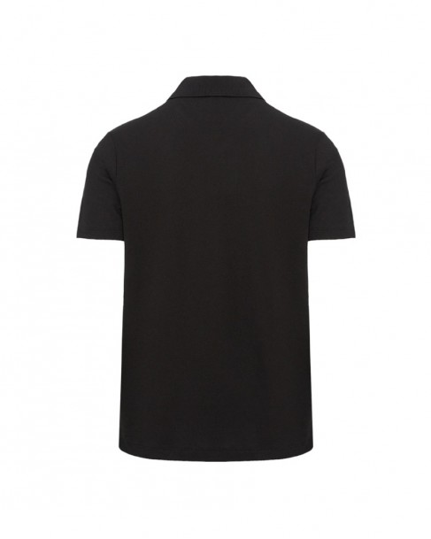Polo t-shirt ανδρικό Paul&Shark Μαύρο βαμβακερό 24411247-1-11 Regular fit