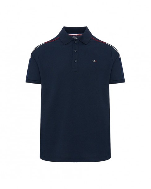 Polo t-shirt ανδρικό Paul&Shark Σκούρο μπλε 24411313-1-13 Regular fit