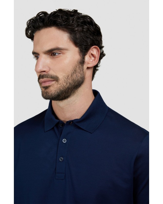 Polo t-shirt Paul&Shark Σκούρο μπλε 25411232-13E
