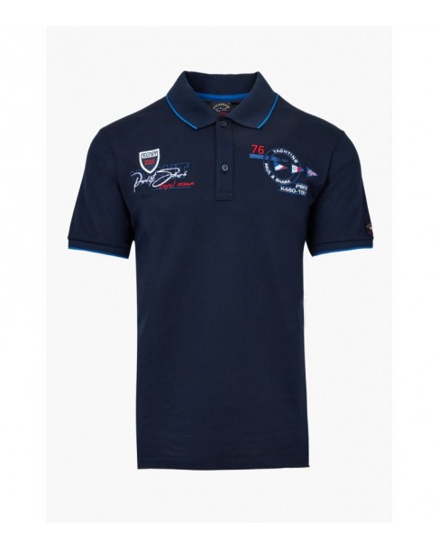 Polo t-shirt Paul&Shark Σκούρο μπλε 22411305-13