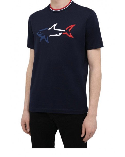 T-shirt Paul&Shark Σκούρο μπλε 22411054-1-13