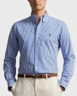 Πουκάμισο Ralph Lauren Ριγέ Σιέλ 710929346-001
