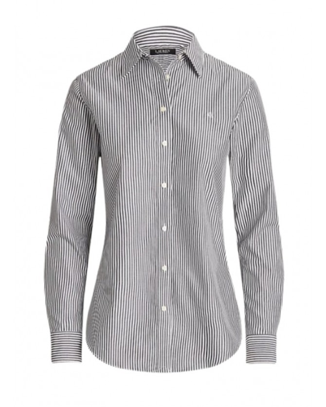 Πουκάμισο Ralph Lauren Ριγέ Μαύρο-Λευκό 200859048002