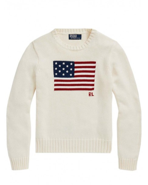 Πουλόβερ Ralph Lauren Εκρού 211896939002