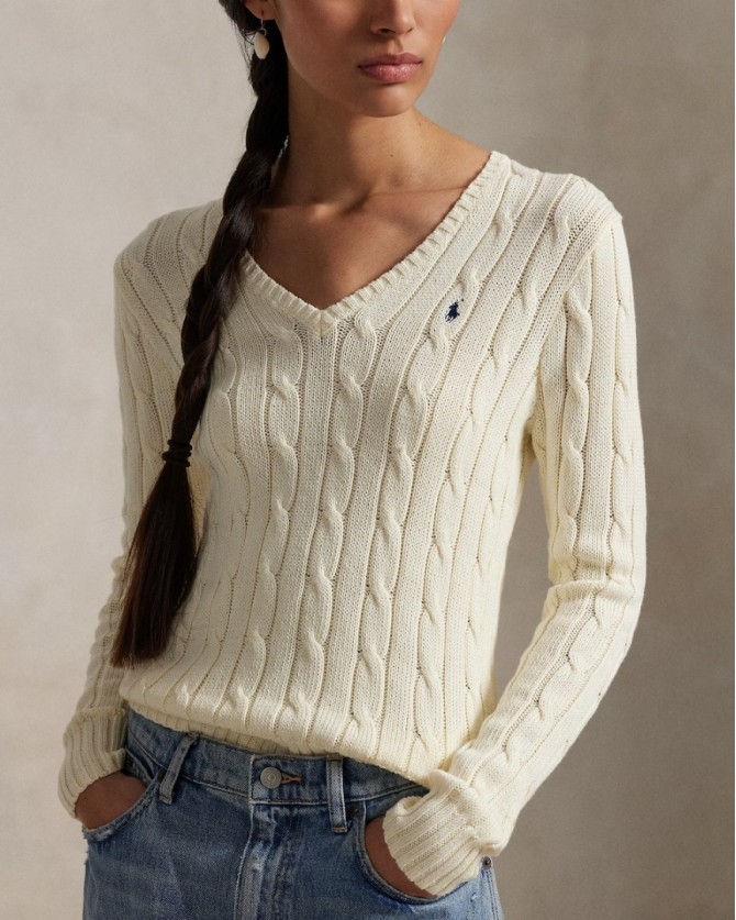 Πουλόβερ Ralph Lauren Εκρού 211971870011