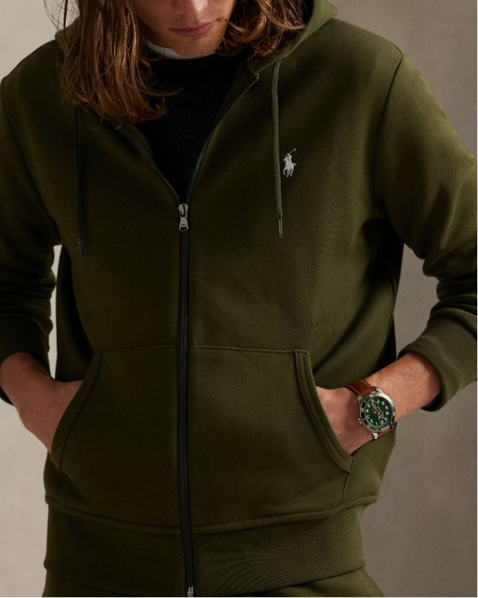 Ζακέτα φούτερ Ralph Lauren Λαδί 710881517099