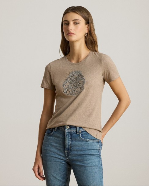 T-shirt Ralph Lauren Μπεζ 200980286001
