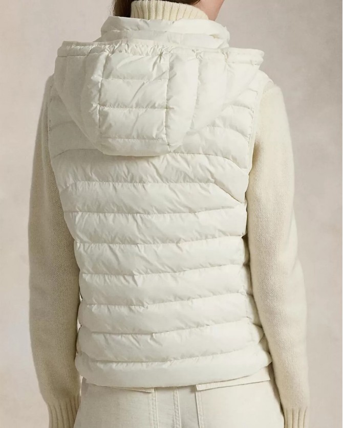 Μπουφάν γιλέκο Ralph Lauren Εκρού 211958935002