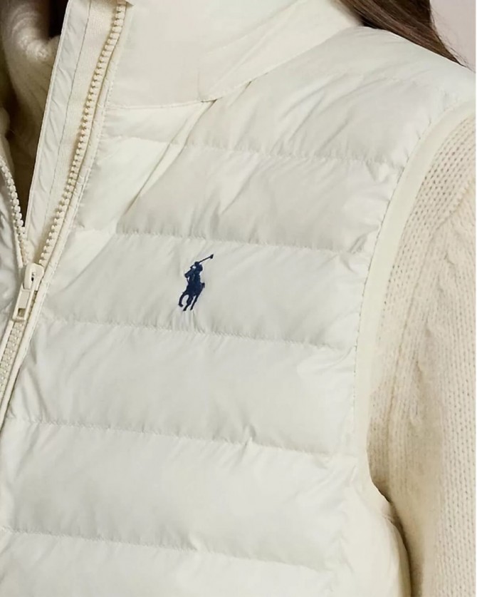 Μπουφάν γιλέκο Ralph Lauren Εκρού 211958935002