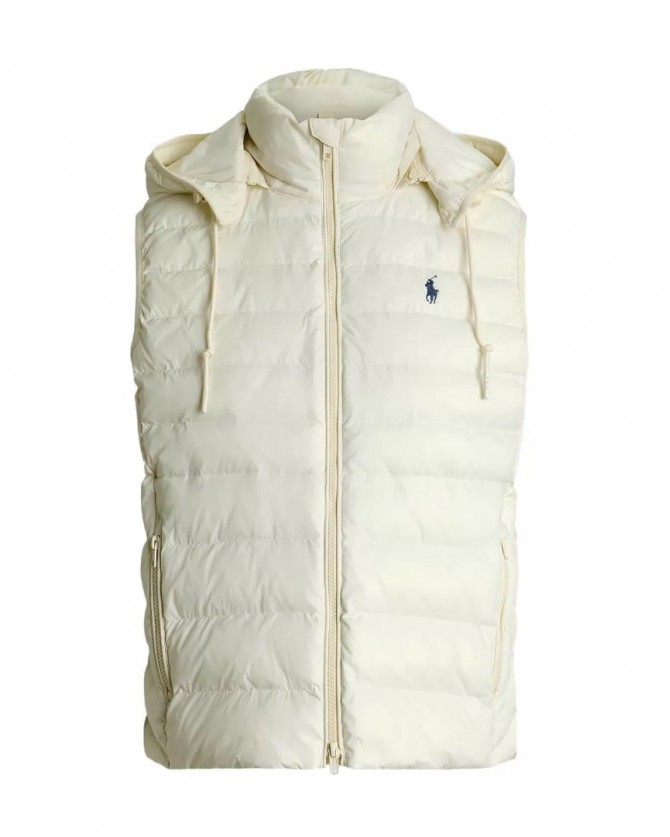 Μπουφάν γιλέκο Ralph Lauren Εκρού 211958935002