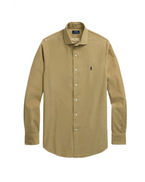 Πουκάμισο κοτλέ Ralph Lauren Μπεζ 710P00518004