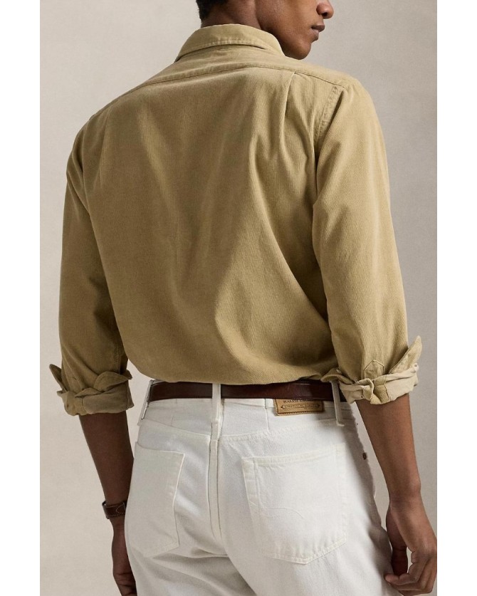 Πουκάμισο κοτλέ Ralph Lauren Μπεζ 710P00518004