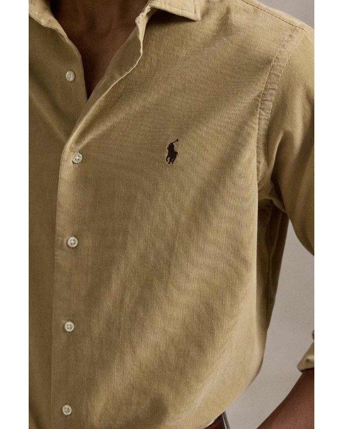 Πουκάμισο κοτλέ Ralph Lauren Μπεζ 710P00518004