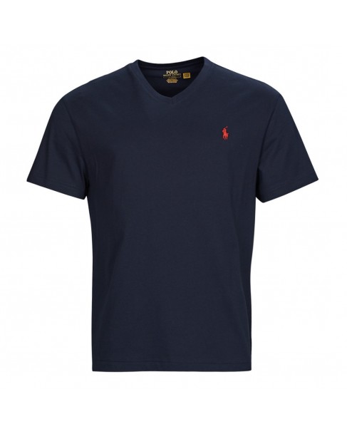 T-shirt Ralph Lauren Σκούρο μπλε v-neck 710708261-004