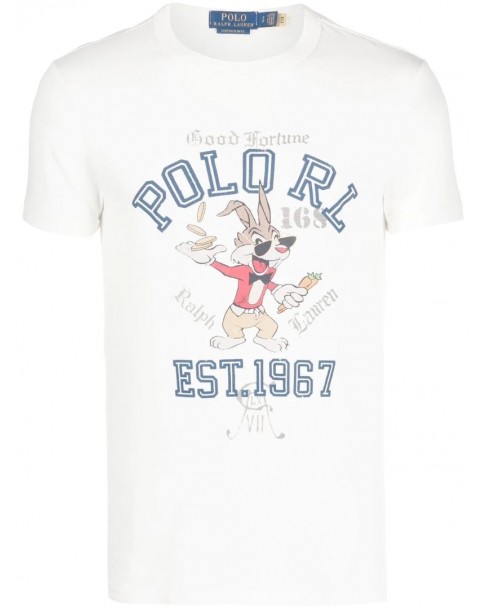 T-shirt Ralph Lauren Εκρού 710898643-002