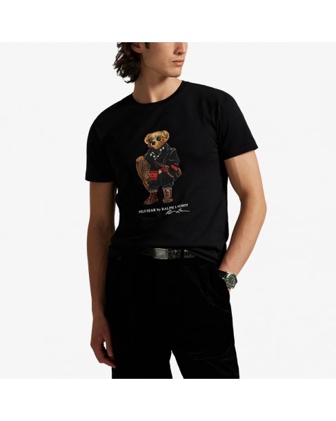 T-shirt Ralph Lauren Μαύρο 710P00094001