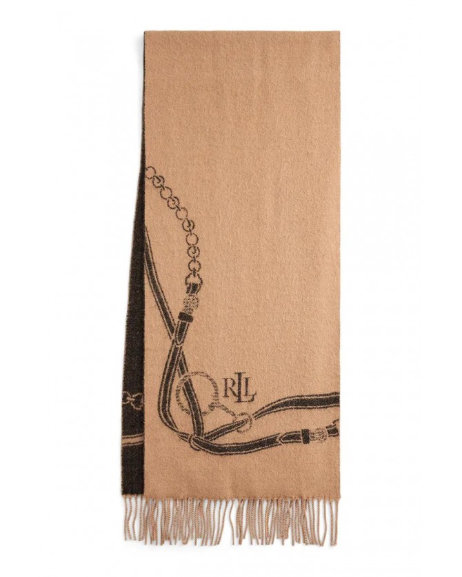 Σετ σκούφος-κασκόλ Ralph Lauren Μπεζ 454P04494001