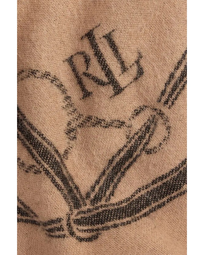 Σετ σκούφος-κασκόλ Ralph Lauren Μπεζ 454P04494001