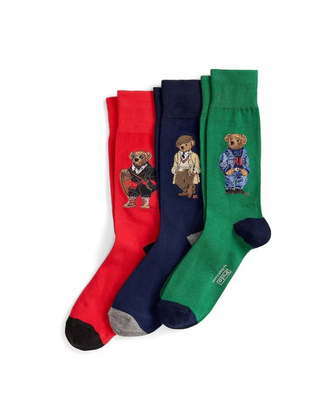 Κάλτσες σετ Ralph Lauren Πολύχρωμες 449P04717001