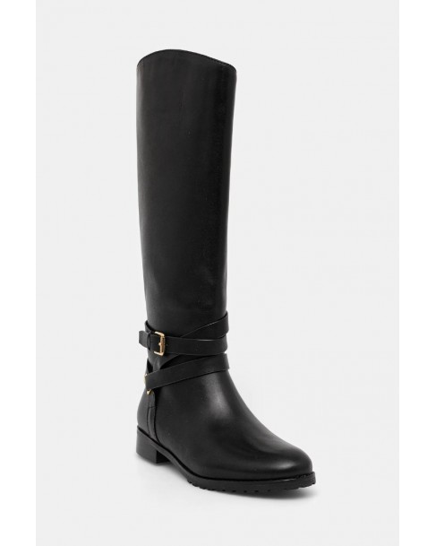 Μπότα Ralph Lauren Μαύρη 802967771001