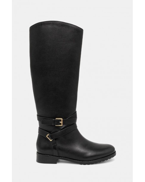 Μπότα Ralph Lauren Μαύρη 802967771001