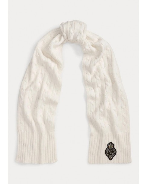 Κασκόλ Ralph Lauren Λευκό 454P04456001