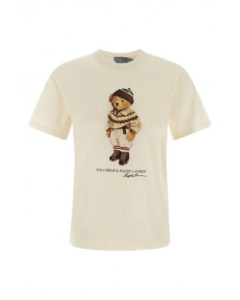 T-shirt Ralph Lauren Εκρού 211A87162001