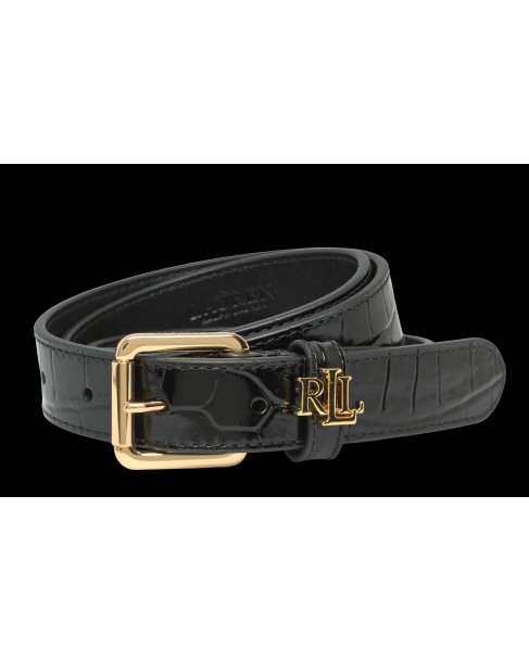 Ζώνη Ralph Lauren Μαύρη 412980807001