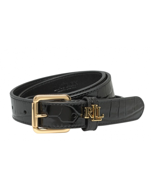 Ζώνη Ralph Lauren Μαύρη 412980807001