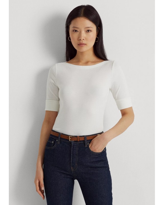 T-shirt Lauren by Ralph Lauren Λευκό 200654963-007