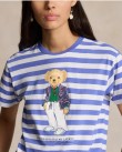 T-shirt Ralph Lauren ριγέ Σιέλ-Λευκό 211924300-001