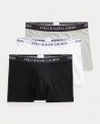 Τριάδα σετ εσωρούχων Boxer Ralph Lauren Γκρι-Λευκό-Μαύρο 714835885 003-MULTI