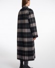 Παλτό Rino&Pelle Γκρι ADRIA700W-NIGHT GREY CHECK