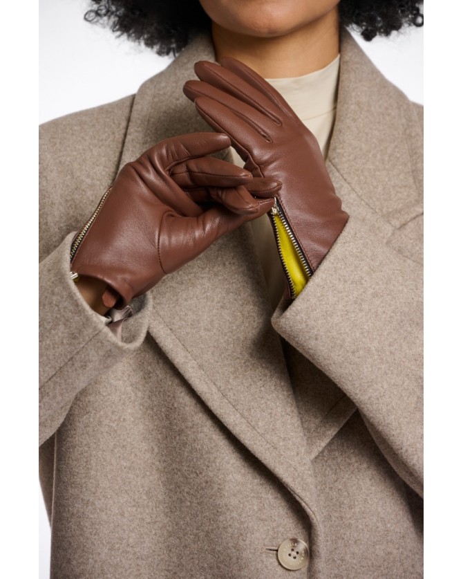 Γάντια Rino&Pelle Μπορντό GISKE300W-BROWN RUSSE